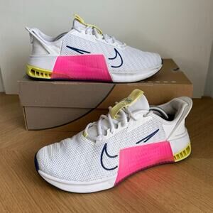 Nike Metcon 9 White/Royal Pink Men Running Sneakers - SZ Men 7.5- Women 9
